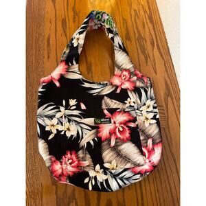 Maui Island floral tote bag